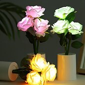 billige Dekorative lys-Deko nattlys juletre blad stjerne trådløs av/på jul morsdag aaa batterier drevet 1 stk
