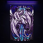 halpa Blacklight -kuvakudokset-Ruth Thompson mustanvalokehys matto hohtoa pimeässä juhlan UV-herkkä trippy sumu riippuva matto seinätaide mural olohuoneeseen makuuhuoneeseen Dragonblade OMEGABLADE HIGH REZ
