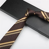 billiga Slipsar och flugor-Herr Slipsar Mode Affär Jacquard Geometrisk Bröllopsfest Dagliga kläder