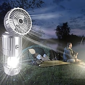 halpa Taskulamput ja leirintävalot-1kpl 5 W Aurinkopaneeli LED-valot Aurikoladattava Lämmin keltainen 5 V 1 LED-helmet