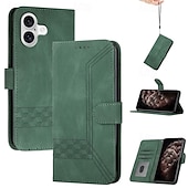 economico Cover per iPhone-Custodia a portafoglio per iPhone 16, 15, 14, 13, 12, 11 Pro Max con chiusura magnetica, cordino, cinturino da polso, scomparti per carte, cover antiurto in pelle PU e TPU.