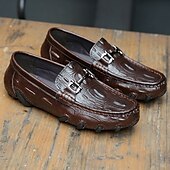 halpa Miesten lenkkarit-Miesten tummanruskeat loaferit solkikoristeilla – muodikkaat slip-on-kengät toimistolle, arkeen ja iltaan