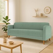 cheap Sofa Cover-Sofa Cover Solid Color Quilted Polyester Slipcovers
