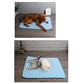 abordables Tapis de Refroidissement-Tapis rafraîchissant pour chien - lit rafraîchissant instantané pour chien &amp;chats non toxiques &amp;tapis rafraîchissant antidérapant lavable en machine pour l&#039;intérieur &amp;utilisation en voyage