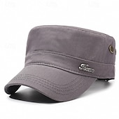 preiswerte Herrenhüte-Herren Schiebermütze Sonnenhut Trucker-Kappe Schwarz Marineblau Polyester Metall Mode Lässig Straße Täglich Einfach Verstellbar Sonnenschutz Atmungsaktiv