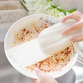 economico Pulizia cucina-5 pezzi di spugna per lavare i piatti in luffa, spugna per strofinare, strofinaccio per piatti, facile da pulire, spugna per strofinare, spazzole per la cucina.