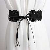 levne pás-Dámské Pás PU Černá Armádní zelená Velbloudí Kávová Do pasu ulice Denní Čistá barva