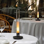 cheap Bedside Lamp-LED Table Lamp, Soft Light No Stroboscopic Rechargeable Ambient Light Touch Controls Multi Tone Lighting 1800mAh High Capacity Battery LED Night Light for Dinner Bar Restaurant