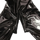 billiga Glansig-glansig svart catsuit bodysuit latex helkropps latex look med dragkedja bak &amp;U-grendragkedja gjutna kupor fetischkostym vuxenklubbkläder för prideparad pridemånaden halloween karneval