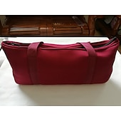 economico Forniture per feste-Set di mahjong americano: 166 tessere bianche con borsa rossa e accessori; 4 rastrelliere per mahjong tutto in uno con spingitori; set completo di mahjong occidentale.