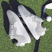 cheap Men&#039;s Golf Shoes-Men&#039;s White Golf Shoes with Multi-Traction Sole - Lightweight, Breathable Design for Outdoor Sports