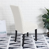 お買い得  ダイニングチェアカバー-2枚のストレッチダイニングチェアカバースリップカバー、ダイニングパーティー用、伸縮性のある防塵シートカバー、ホテル、オフィス、セレモニー、宴会、ウェディングパーティー用