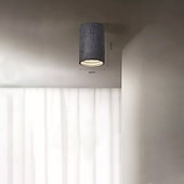 economico Lampade da soffitto con dimmer-Plafoniera a LED a 1 luce, in metallo e pietra, con montaggio a filo, per corridoio, veranda, bar, loft creativo, lampade da balcone 110-240 V
