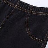 cheap Bottoms-Kids Girls&#039; Leggings Solid Color Daily School 4-12 Years Spring Black Navy Blue