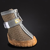 Недорогие Ботинки и защитники лап-обувь для собак больших, маленьких и средних пород - дышащие ботинки для собак летом, для защиты лап на жарком асфальте, для прогулок на улице зимой, для снега, противоскользящие резиновые ботинки для