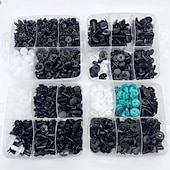 billiga Reparationsverktyg-725 delar set med fästklämmor för bilar och verktyg för borttagning av lister, sortiment av nitklämmor för stötfångare, skärm, dörrpanel, universalsats för bilklämmor i plast