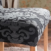 abordables Funda para silla de comedor-Funda para silla de comedor para el hogar, de tela polar, elástica, para el asiento
