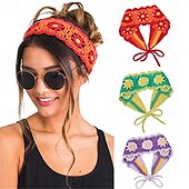 economico Accessori per acconciature-Bandane per capelli hippie, fasce per capelli da donna, fasce boho, fasce per capelli in maglia, fascia floreale per ragazze