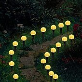 cheap Pathway Lights &amp; Lanterns-Solar Pathway Lights Landscape Lights Bubble Beads Shaped Outdoor Professional Waterproofing Solar String Lights for Path Garden Patio Decorative Creative Lamp