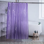cheap Shower Curtains-3D PEVA Shower Curtain Liner Waterproof 180x180cm 70&quot;x70&quot; Rustproof Metal Grommet Holes for Bathroom, Heavyweight Fabric, Washable, with Hooks Water Cube Colorful Clear