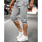 ieftine Pantaloni scurți de sudoare-Bărbați Pantaloni scurti de atletism Pantaloni Capri Pantaloni scurți de sudoare Pantaloni scurți de vară Buzunar Cordon Talie elastică Simplu Confort Respirabil Lungime gambă În aer liber Sport