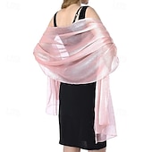 levne Šály-Dámské bolerko Elegantní dámy Bez rukávů Polyester Svatební Bolerka S Čistá Barva Pro Formální Léto