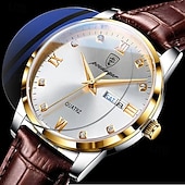 ieftine Ceasuri Quartz-856 ceas nou pentru bărbați, rezistent la apă, cu lumină de noapte, ceas cu cuarț ultra-subțire la modă pentru bărbați