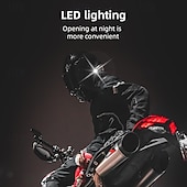 billiga Hjälmheadset för motorcykel-k06 hjälm bluetooth headset med omgivande ljus – vattentät trådlös intercom för motorcykel med CVC-brusreducering, 5.4-chip, långt batteri, röstassistent för hel- och halvhjälmar