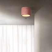 economico Lampade da soffitto con dimmer-Plafoniera a LED a 1 luce, in metallo e pietra, con montaggio a filo, per corridoio, veranda, bar, loft creativo, lampade da balcone 110-240 V