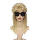 economico Parrucche storiche-Parrucca mullet per donna anni &#039;80 e &#039;90, accessorio per feste di Halloween