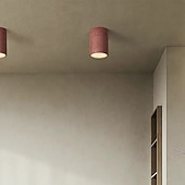 economico Lampade da soffitto con dimmer-Plafoniera a LED a 1 luce, in metallo e pietra, con montaggio a filo, per corridoio, veranda, bar, loft creativo, lampade da balcone 110-240 V