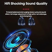お買い得  ワイヤレスヘッドホン-骨伝導ワイヤレスイヤフォン Bluetooth 5.3 – HD音声、ノイズリダクション、LEDディスプレイ、デュアル接続、タッチコントロール、ランニング＆スポーツに最適