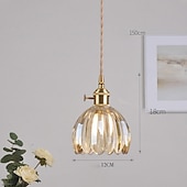 cheap Pendant Lights-LED Pendant Light Warm White  Decorative Lamp Base Hanging Lamp Adjustable Indoor Light Translucent Patterned Glass Lampshade Ceiling Hanging Light Dining Room Living Room 110-240V