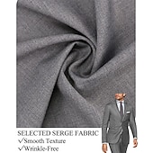 abordables Blazers Clásicos para Hombres-Hombre Trajes chaqueta Negocio Fiesta de Cóctel Fiesta de Boda Moda Casual Primavera Otoño Poliéster Color sólido Botones Bolsillo Cómodo Botonadura Simple Chaqueta de sport Negro Blanco Gris