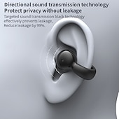 お買い得  ワイヤレスヘッドホン-オープンイヤーワイヤレスBluetoothヘッドセット – イヤークリップデザイン、軽量で快適なフィット感、Bluetooth 5.3 ドライビング、スポーツ、日常使用に最適