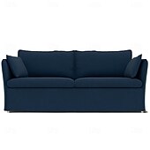 cheap Sofa Cover-Sofa Cover Suitable For BACKSÄLEN Sofa Solid Color Quilted Velvet Slipcovers