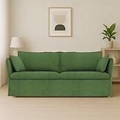 cheap Sofa Cover-Sofa Cover Suitable For BACKSÄLEN Sofa Solid Color Quilted Velvet Slipcovers