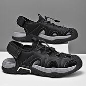 preiswerte Outdoor-Sandalen-Herrensandalen – weiße Outdoor-Wassersport-Sandalen mit verstellbaren Riemen und atmungsaktivem Mesh für Wander-, Strand- und Sommerabenteuer