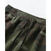 voordelige Cargobroeken-Voor heren Cargohosen Broek Camouflage broek Trekkoord Elastische taille Meerdere zakken camouflage Draagbaar Buiten Dagelijks Kamperen&amp;Wandelen Modieus Klassiek Zwart Leger Groen