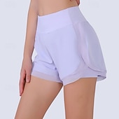 economico Gonne e Skorts da Donna-Per donna Tinta unita Gonna casual Pantaloncini da tennis Maglia a contrasto Cintura larga Asciugatura Rapida Traspirante Tennis Golf Pickleball Nero Azzurro cielo Viola Abbigliamento da tennis