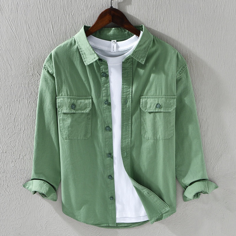 economico Camicie di lino-Per uomo Camicia Camicia di lino Camicia casual Camicia con Bottoni Camicia di cotone Semplice Vacanza Camicia hawaiana Nero Bianco Arancione Marrone Manica Lunga Bavero Primavera Autunno