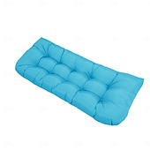 abordables Housse de canapé-Coussins de chaise d&#039;extérieur, coussin de banc en mousse à mémoire de forme imperméable et rembourré pour balançoire, causeuse, meubles de patio 130*50