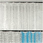 cheap Shower Curtains-3D PEVA Shower Curtain Liner Waterproof 180x180cm 70&quot;x70&quot; Rustproof Metal Grommet Holes for Bathroom, Heavyweight Fabric, Washable, with Hooks Water Cube Colorful Clear