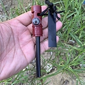 economico Attrezzatura da Campeggio-Kit accendifuoco portatile di alta qualità con selce e acciaio - strumento di sopravvivenza compatto e multiuso con barre di magnesio, spago esca per campeggio, escursionismo, EDC e situazioni di