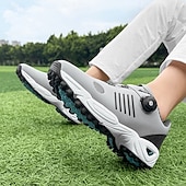 economico Scarpe da Golf da Uomo-scarpe da golf da uomo bianche e blu con tomaia in mesh traspirante: comfort e stabilità di alta qualità per gli appassionati di golf