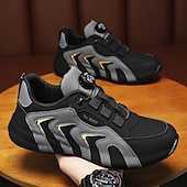 abordables Zapatillas Informales-Zapatillas deportivas blancas y rojas para hombre con cierre boa: de alto rendimiento, elegantes, ideales para correr, gimnasio y ropa informal.
