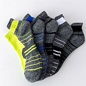 billiga herrstrumpor-Herr Multipack Socka Löparstrumpor Vardagliga strumpor Svart Vit Färg Färgblock Semester Sport &amp; Utomhus Dagligen Grundläggande Medium Vår Höst Mode Ledigt