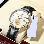 billige Mekaniske klokker-herre mote mekaniske klokker forretningsautomatisk armbåndsur rustfritt stål lysende designerklokke