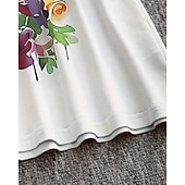 Недорогие 3D Животные для Девочек-Девочки 3D Животное Лошадь Футболка Длинный рукав Весна Осень Мода Классический Дети 4-12 лет Вырез под горло на открытом воздухе Повседневные Стандартный