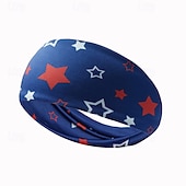 preiswerte Haarstyling-Zubehör-Stirnbänder mit amerikanischer Flagge für Männer, patriotisches gedrehtes Haarband in Rot, Weiß und Blau, dehnbares, sportliches Haar-Accessoire für den Unabhängigkeitstag der USA, den Gedenktag